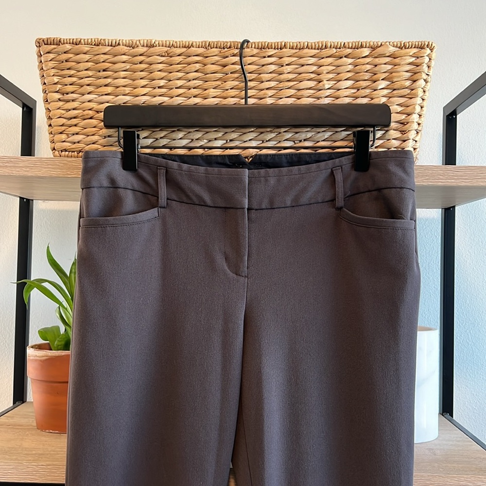 Express Columnist Barely Boot Mid-Rise Brown Wove… - image 2